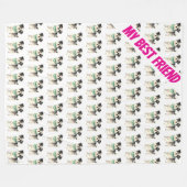 Couverture Polaire Elegant Gold Grooming Dog Personalized Collection (Devant (Horizontal))