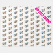 Couverture Polaire Elegant Gold Grooming Pet Personalized Collection (Devant (Horizontal))