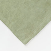 Couverture Polaire Elegant Green Nom de famille Monogramme (Coin)