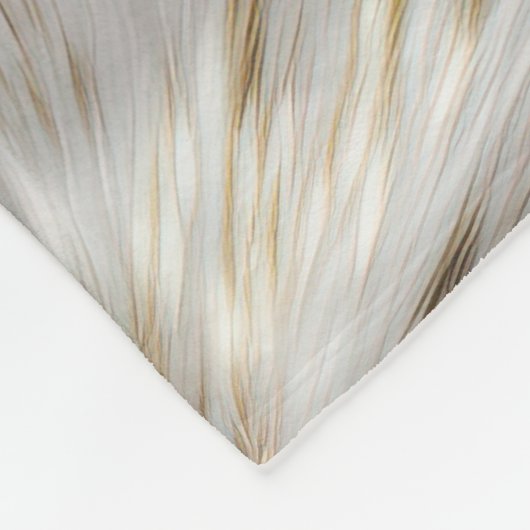 Couverture Polaire Elégant gris blanc or (Coin)