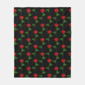 Couverture Polaire Elegant Hand-Drawn Rose Throw Blanket (Devant)