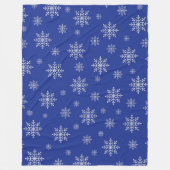 Couverture Polaire Élégant hiver chic Noël moderne neige (Devant)