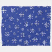 Couverture Polaire Élégant hiver chic Noël moderne neige (Devant (Horizontal))