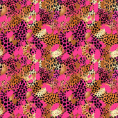 Couverture Polaire Elegant hot pink watercolor leopard skin blanket