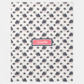 Couverture Polaire Elégant jeté dans les couleurs pastel pour les fil (Devant)