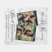 Couverture Polaire Élégant Marbre Best Friends Photo Fleece Blanket (Devant (Horizontal))