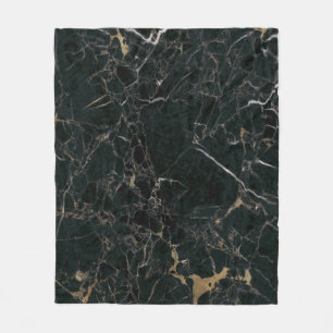 Couverture Polaire Élégant marbre noir : Arrière - plan texturé