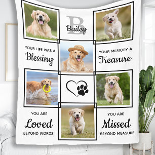 Couverture Polaire Élégant Mémorial pour animaux de compagnie - Don d