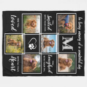 Couverture Polaire Elégant Mémorial pour animaux de compagnie Personn (Devant (Horizontal))