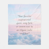 Couverture Polaire Elegant Modern Minimalist Custom Quote (Devant)