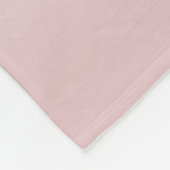 Couverture Polaire Elégant moderne Blush Pink Ombre Nom et monogramme (Coin)