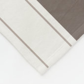 Couverture Polaire Élégant moderne Brown couleur beige Harmonie (Coin)