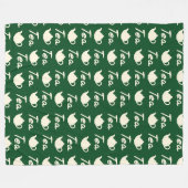 Couverture Polaire Elégant Moderne Cute Délicieux Thé chaud vert (Devant (Horizontal))