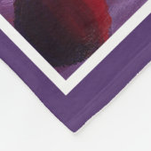 Couverture Polaire Élégant Monogramme de fruits d'été initial (Coin)