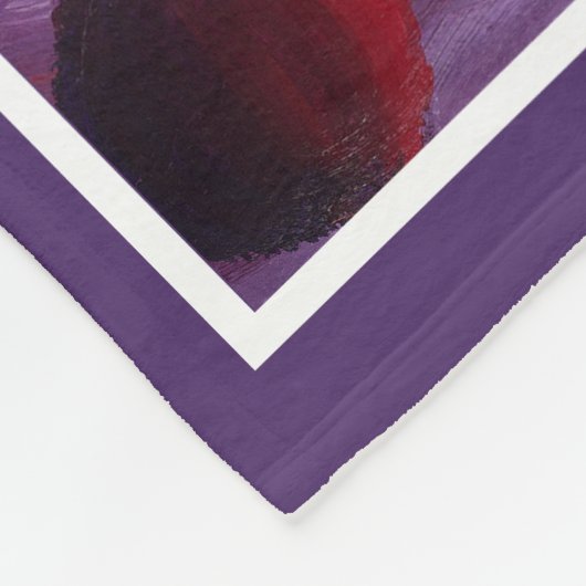 Couverture Polaire Élégant Monogramme de fruits d'été initial (Coin)