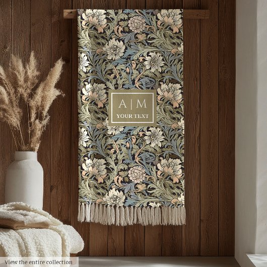 Couverture Polaire Elégant Morris Inspiré Pimpernel Art Nouveau