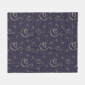 Couverture Polaire Élégant Motif cygne et feuille (Devant (Horizontal))