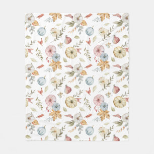 Couverture Polaire Elégant Motif d'aquarelle d'automne