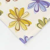 Couverture Polaire Élégant Motif de fleurs (Coin)