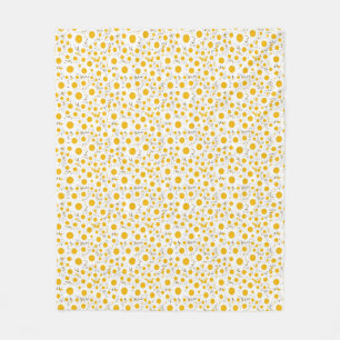 Couverture Polaire Élégant motif de marguerite blanche
