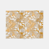 Couverture Polaire Elégant motif floral. (Devant (Horizontal))