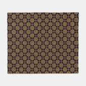 Couverture Polaire Élégant Motif Floral Mandala (Devant (Horizontal))