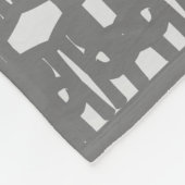 Couverture Polaire Élégant Motif géométrique gris argent (Coin)