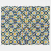 Couverture Polaire Elégant Motif méditerranéen inspiré des côtes (Devant (Horizontal))