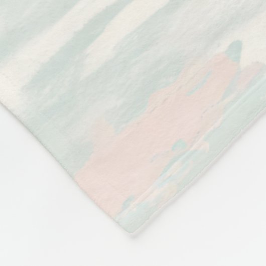 Couverture Polaire Élégant motif pastel flamingo (Coin)