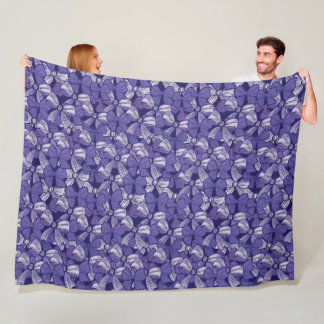 Couverture Polaire Élégant Motif pourpre