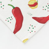 Couverture Polaire Élégant Motif Red Chile (Coin)