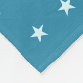 Couverture Polaire Élégant Motif Star sur Blue Stripes (Coin)