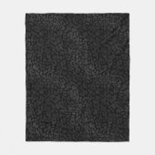 Couverture Polaire Élégant noir sur Poster de animal Léopard Noir (Devant)