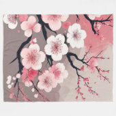 Couverture Polaire Élégant Orient Sakura (Devant (Horizontal))