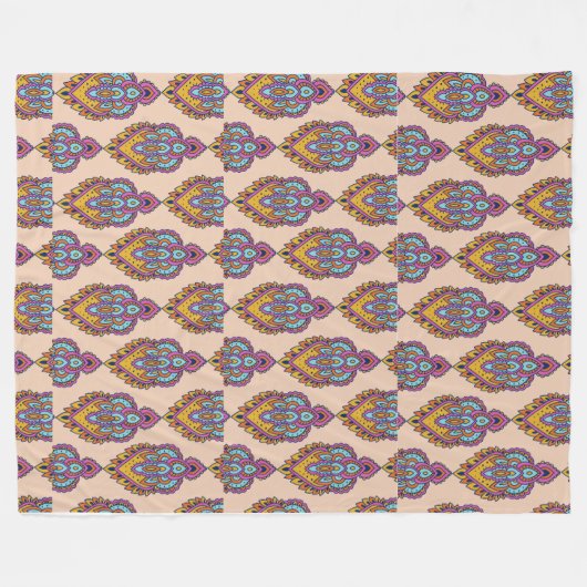 Couverture Polaire Elegant pattern fleece throw blanket (Devant (Horizontal))