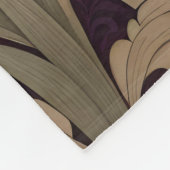 Couverture Polaire Elégant Peacock Sur Purple William Morris Inspiré (Coin)