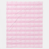 Couverture Polaire Élégant Pink Plaid Lance Soft Home Accent (Devant)