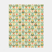 Couverture Polaire Élégant printemps Abstrait floral (Devant)