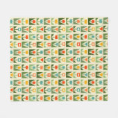 Couverture Polaire Élégant printemps Abstrait floral (Devant (Horizontal))