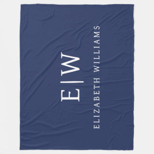 Couverture Polaire Élégant professionnel simple Monogramme minimalist