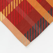 Couverture Polaire Elegant Red Black Plaid Monogram Custom  (Coin)