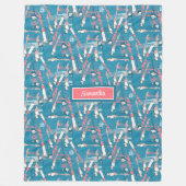 Couverture Polaire Elégant retour à la toison de l'école avec nom per (Devant)