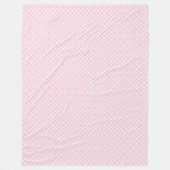 Couverture Polaire Élégant rose À damiers classique style champêtre (Devant)