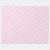Couverture Polaire Élégant rose À damiers classique style champêtre (Devant (Horizontal))