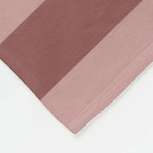 Couverture Polaire Elégant Rose en soie et Motif rayé rose pâle (Coin)