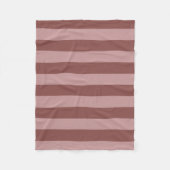 Couverture Polaire Elégant Rose en soie et Motif rayé rose pâle (Devant)