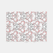 Couverture Polaire Élégant rose et gris (Devant (Horizontal))