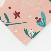 Couverture Polaire Élégant rose froral (Coin)