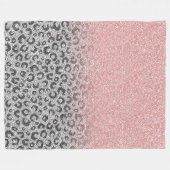 Couverture Polaire Élégant Rose Gold Parties scintillant Empreinte de (Devant (Horizontal))