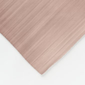 Couverture Polaire Élégant Rose Monogramme Or Script Métal brossé (Coin)